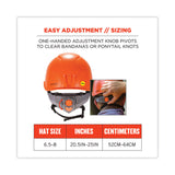 ergodyne® Skullerz 8975-MIPS Class C Safety Helmet with  MIPS Elevate Ratchet Suspension, Orange, Ships in 1-3 Business Days (EGO60257)