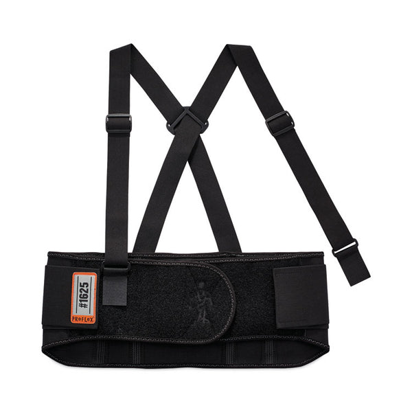 ergodyne® ProFlex 1625 Elastic Back Support Brace, 2X-Large, 42" to 46" Waist, Black, Ships in 1-3 Business Days (EGO11116) Each