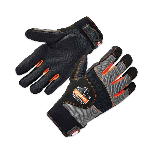 ergodyne® ProFlex 9002 Certified Full-Finger Anti-Vibration Gloves, Black, Medium, Pair, Ships in 1-3 Business Days (EGO17703) 1 Pair