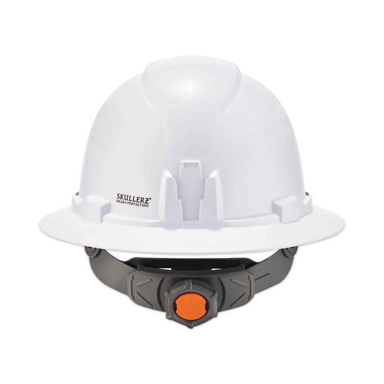 ergodyne® Skullerz 8971LED Class E Hard Hat Full Brim with LED Light, White, Ships in 1-3 Business Days (EGO60152) Each