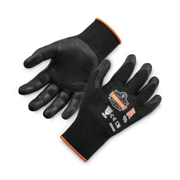 ergodyne® ProFlex 7001 Nitrile-Coated Gloves, Black, Large, Pair, Ships in 1-3 Business Days (EGO17954) 1 Pair