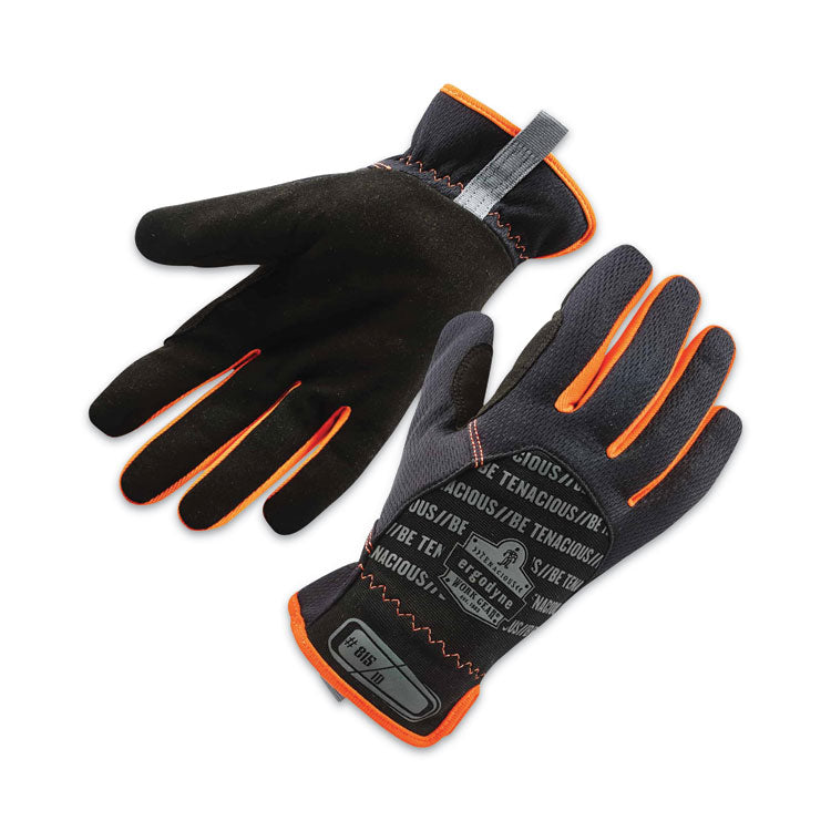 ergodyne® ProFlex 815 QuickCuff Mechanics Gloves, Black, X-Large, Pair, Ships in 1-3 Business Days (EGO17205) 1 Pair