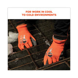 ergodyne® ProFlex 7401 Coated Lightweight Winter Gloves, Orange, X-Large, Pair, Ships in 1-3 Business Days (EGO17625) 1 Pair