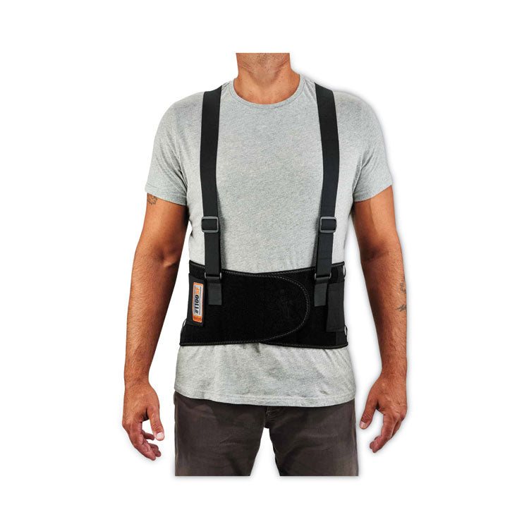 ergodyne® ProFlex 1100SF Standard Spandex Back Support Brace, 3X-Large, 46" to 52" Waist, Black, Ships in 1-3 Business Days (EGO11607) Each