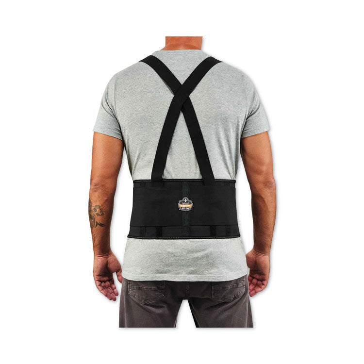 ergodyne® ProFlex 1650 Economy Elastic Back Support Brace, 4X-Large, 52" to 58" Waist, Black, Ships in 1-3 Business Days (EGO11098) Each