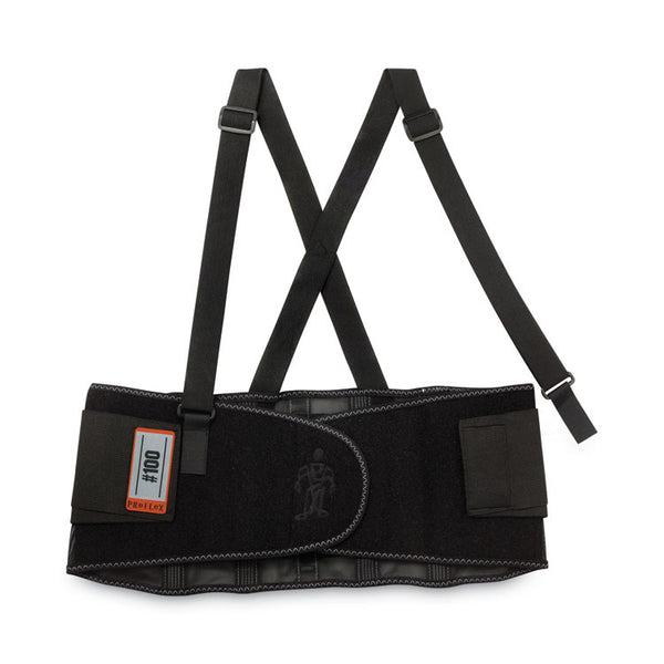 ergodyne® ProFlex 100 Economy Spandex Back Support Brace, 2X-Large, 42" to 46" Waist, Black, Ships in 1-3 Business Days (EGO11386) Each