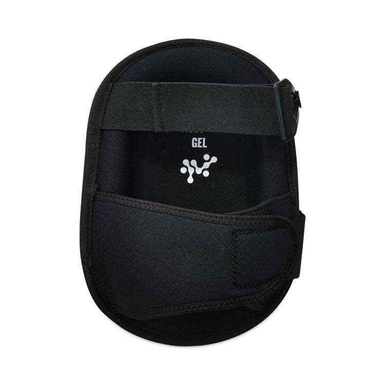 ergodyne® ProFlex 345 Injected Gel Knee Pads, Long Cap, Hook and Loop Closure, One Size, Black, Pair, Ships in 1-3 Business Days (EGO18445) 1 Pair