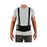 ergodyne® ProFlex 1600 Standard Elastic Back Support Brace, X-Large, 38" to 42" Waist, Black, Ships in 1-3 Business Days (EGO11105) Each