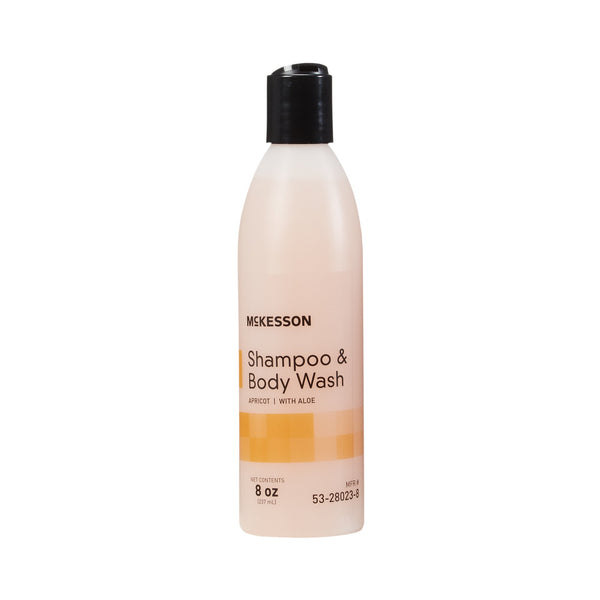 McKesson Shampoo and Body Wash 8 oz. Flip Top Bottle Apricot Scent (877031_CS) 48/CS