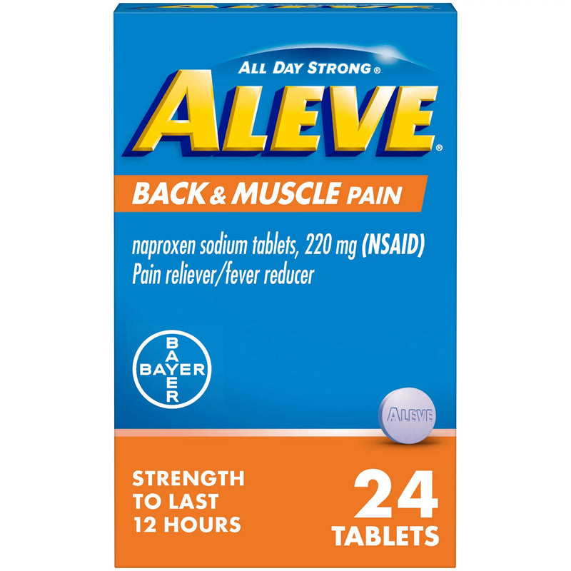 Aleve® Back Pain Relief 220 mg Strength Naproxen Sodium Tablet 24 per Bottle (1229958_BT) 1/BT