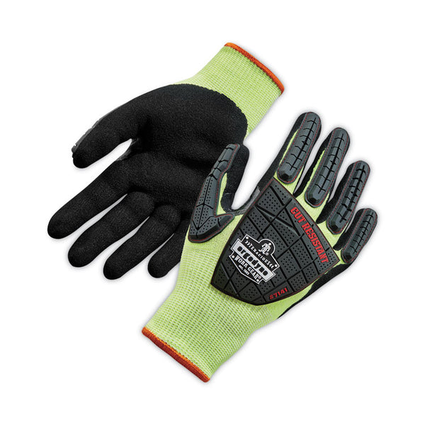 ergodyne® ProFlex 7141 ANSI A4 DIR Nitrile-Coated CR Gloves, Lime, Medium, 72 Pairs/Pack, Ships in 1-3 Business Days (EGO17833) Each
