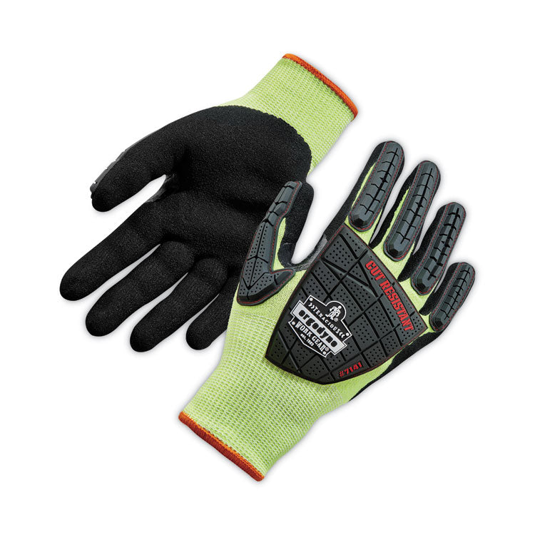 ergodyne® ProFlex 7141 ANSI A4 DIR Nitrile-Coated CR Gloves, Lime, Medium, 72 Pairs/Pack, Ships in 1-3 Business Days (EGO17833) Each