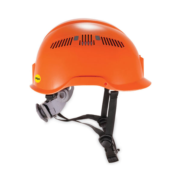 ergodyne® Skullerz 8975-MIPS Class C Safety Helmet with  MIPS Elevate Ratchet Suspension, Orange, Ships in 1-3 Business Days (EGO60257) Each