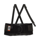 ergodyne® ProFlex 100 Economy Spandex Back Support Brace, X-Small, 20" to 25" Waist, Black, Ships in 1-3 Business Days (EGO11381) Each