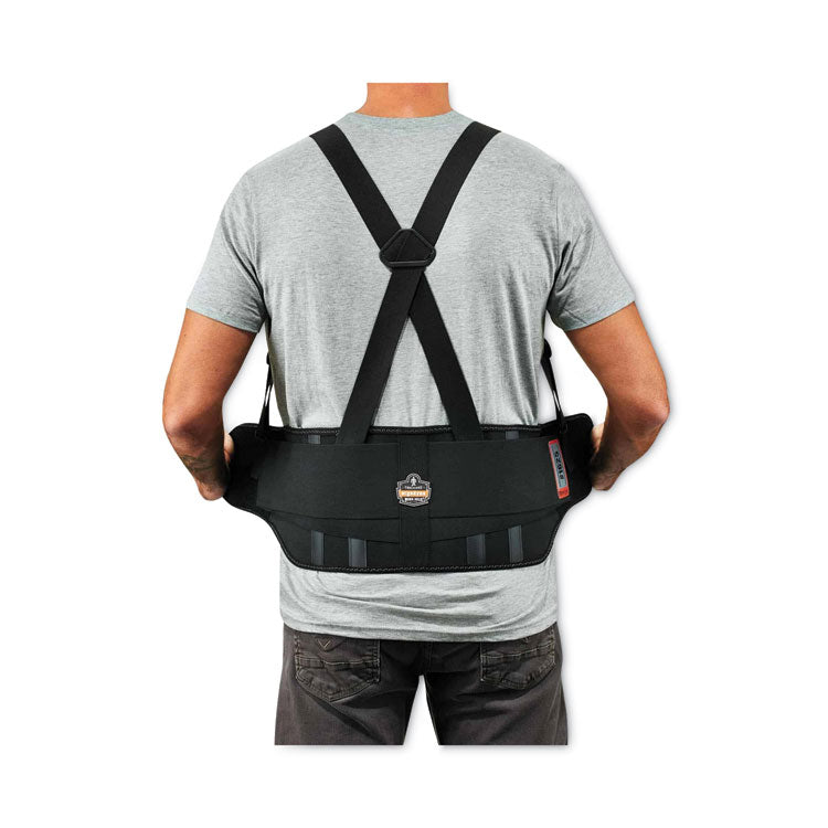 ergodyne® ProFlex 1625 Elastic Back Support Brace, X-Small, 20" to 25" Waist, Black, Ships in 1-3 Business Days (EGO11111) Each