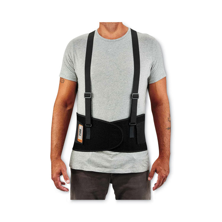 ergodyne® ProFlex 100 Economy Spandex Back Support Brace, Small, 25" to 30" Waist, Black, Ships in 1-3 Business Days (EGO11382) Each