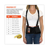ergodyne® ProFlex 100 Economy Spandex Back Support Brace, 4X-Large, 52" to 58" Waist, Black, Ships in 1-3 Business Days (EGO11388) Each