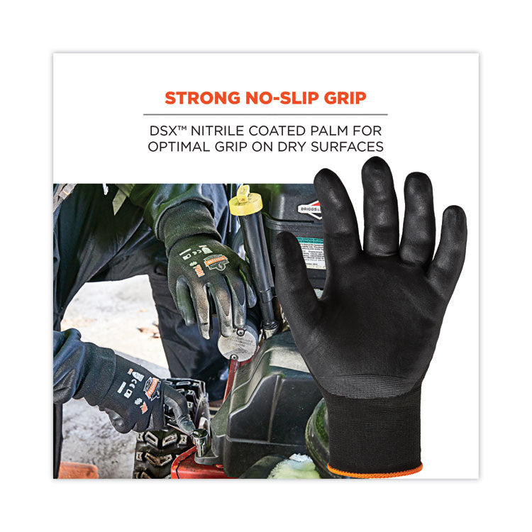 ergodyne® ProFlex 7001 Nitrile-Coated Gloves, Black, Large, Pair, Ships in 1-3 Business Days (EGO17954) 1 Pair