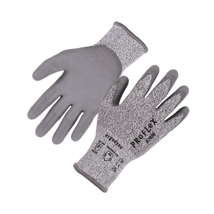 ergodyne® ProFlex 7030 ANSI A3 PU Coated CR Gloves, Gray, Large, Pair, Ships in 1-3 Business Days (EGO10464) 1 Pair