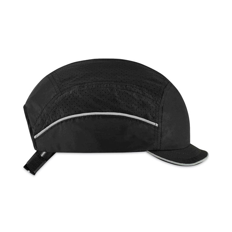 ergodyne® Skullerz 8955 Lightweight Bump Cap Hat, Micro Brom, Black, Ships in 1-3 Business Days (EGO23362) Each