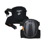 ergodyne® ProFlex 367 Lightweight Gel Knee Pads, Round Cap, Hook and Loop Closure, One Size, Black, Pair, Ships in 1-3 Business Days (EGO18467) 1 Pair
