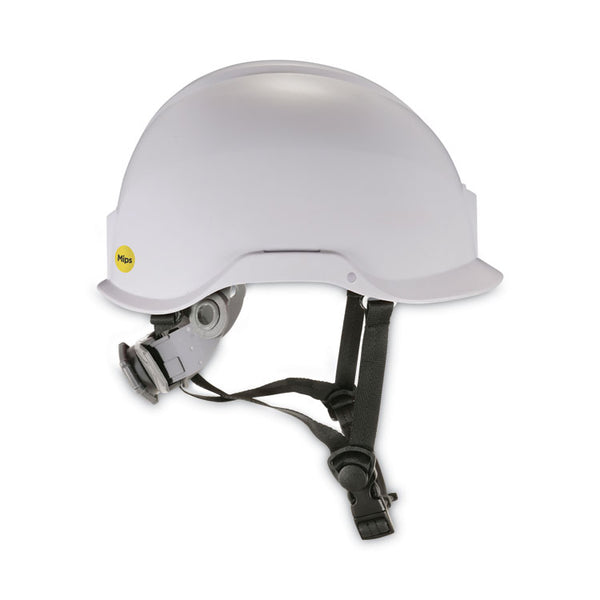 ergodyne® Skullerz 8974-MIPS Class E Safety Helmet with MIPS Elevate Ratchet Suspension, White, Ships in 1-3 Business Days (EGO60254)