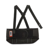 ergodyne® ProFlex 1600 Standard Elastic Back Support Brace, 4X-Large, 52" to 58" Waist, Black, Ships in 1-3 Business Days (EGO11108) Each