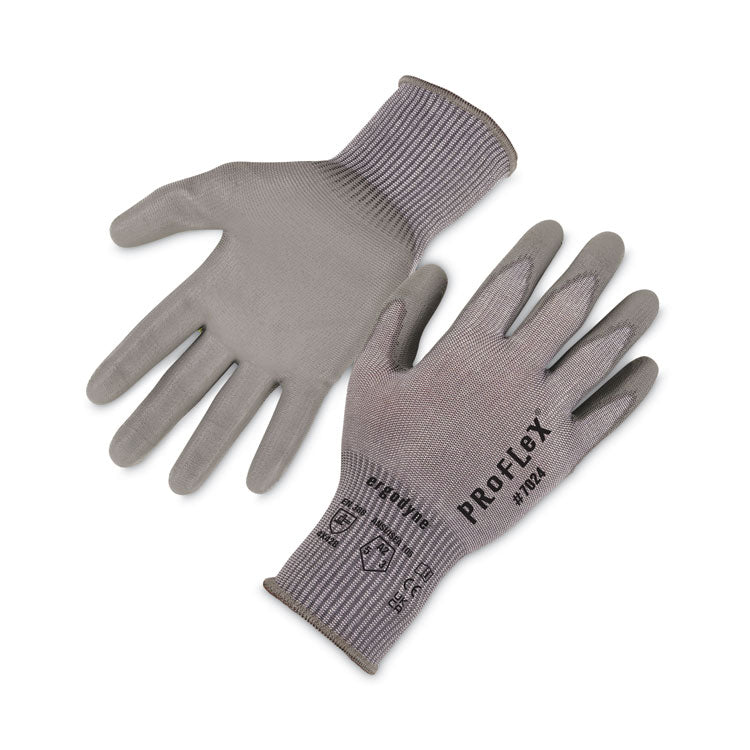 ergodyne® ProFlex 7024 ANSI A2 PU Coated CR Gloves, Gray, Small, 12 Pairs/Pack, Ships in 1-3 Business Days (EGO10392) Each