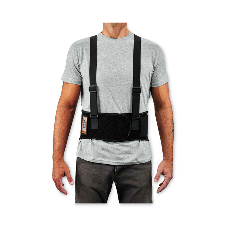 ergodyne® ProFlex 1625 Elastic Back Support Brace, Large, 34" to 38" Waist, Black, Ships in 1-3 Business Days (EGO11114) Each