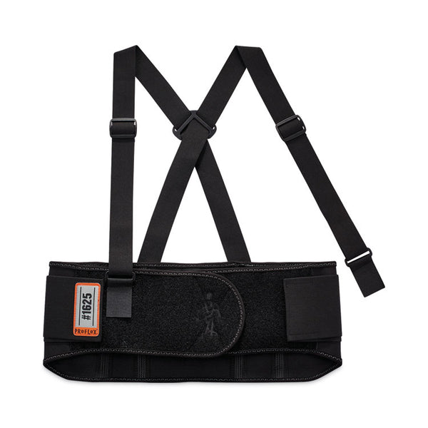 ergodyne® ProFlex 1625 Elastic Back Support Brace, Large, 34" to 38" Waist, Black, Ships in 1-3 Business Days (EGO11114) Each