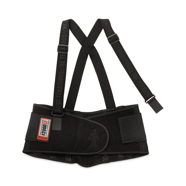ergodyne® ProFlex 2000SF High-Performance Spandex Back Support Brace, 4X-Large, 52" to 58" Waist, Black, Ships in 1-3 Business Days (EGO11288) Each