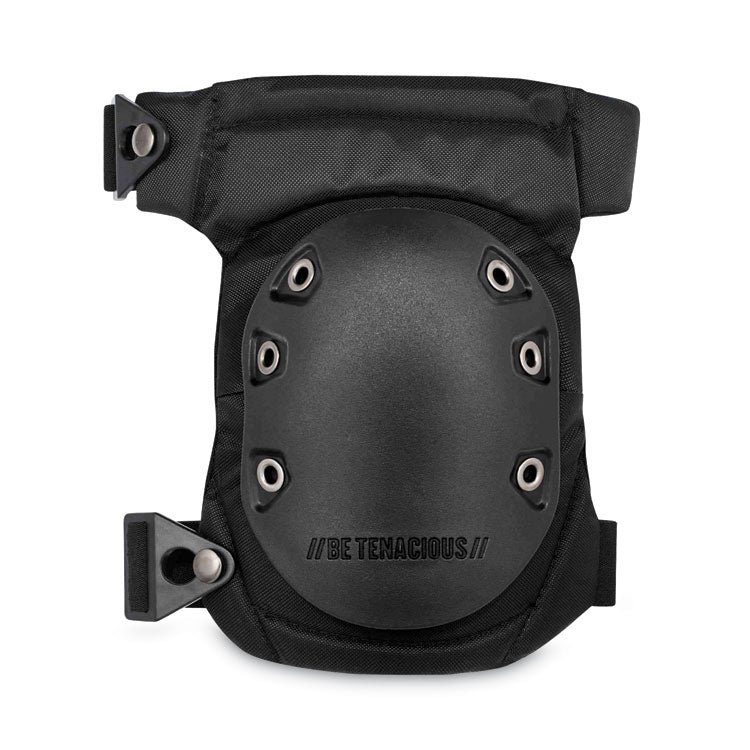 ergodyne® ProFlex 435 Hinged Gel Knee Pad With Buckles, Hard Cap, Buckle Closure, One Size, Black, Pair, Ships in 1-3 Business Days (EGO18435) 1 Pair