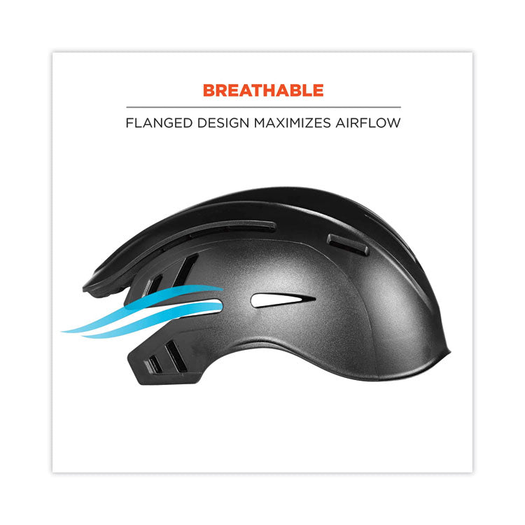 ergodyne® Skullerz 8950 Bump Cap Hat, Long Brim, Lime, Ships in 1-3 Business Days (EGO23335) Each