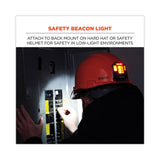 ergodyne® Skullerz 8993 Hard Hat Safety Light, 1.5 x 3 x 1.5, Black, Ships in 1-3 Business Days (EGO60214) Each