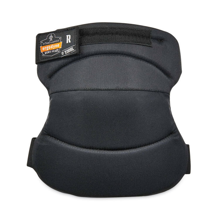 ergodyne® ProFlex 230HL Knee Pads, Wide Soft Cap, Hook and Loop Closure, One Size Fits Most, Black, Pair, Ships in 1-3 Business Days (EGO18231) 1 Pair