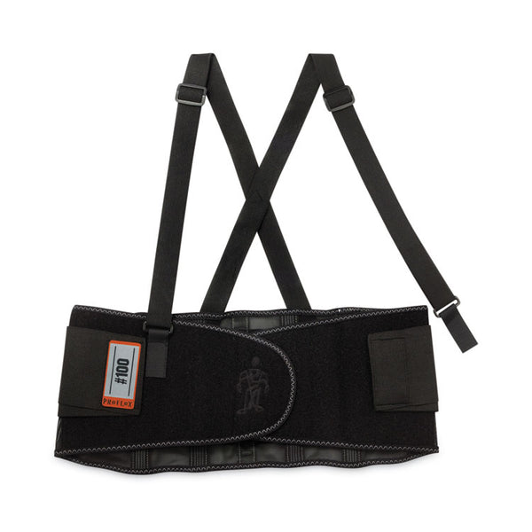 ergodyne® ProFlex 100 Economy Spandex Back Support Brace, 4X-Large, 52" to 58" Waist, Black, Ships in 1-3 Business Days (EGO11388) Each
