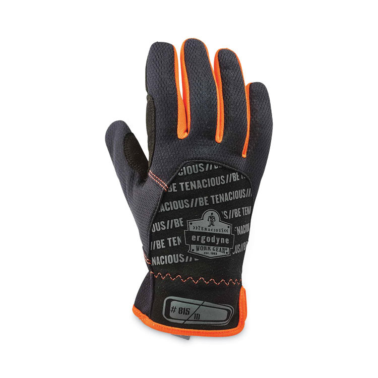ergodyne® ProFlex 815 QuickCuff Mechanics Gloves, Black, Small, Pair, Ships in 1-3 Business Days (EGO17202) 1 Pair