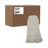 Boardwalk® Pro Loop Web/Tailband Wet Mop Head, Rayon, 24oz, White, 12/Carton (BWK424RCT)