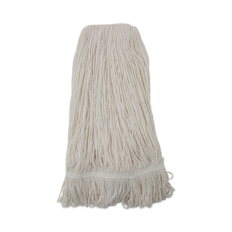 Boardwalk® Pro Loop Web/Tailband Wet Mop Head, Rayon, 24oz, White (BWK424REA)