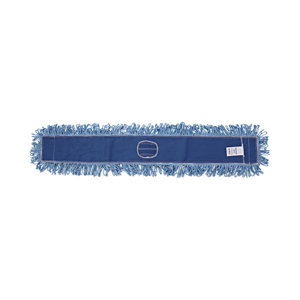 Boardwalk® Dust Mop Head, Cotton/Synthetic Blend, 48" x 5", Blue (BWK1148) Each