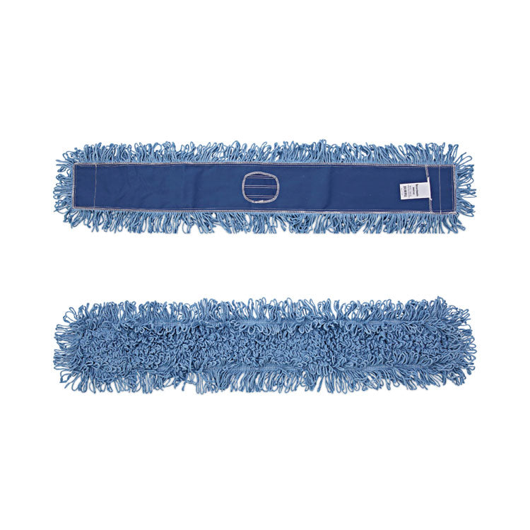 Boardwalk® Dust Mop Head, Cotton/Synthetic Blend, 48" x 5", Blue (BWK1148)