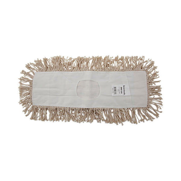 Boardwalk® Industrial Dust Mop Head, Hygrade Cotton, 18w x 5d, White (BWK1318) Each