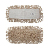 Boardwalk® Industrial Dust Mop Head, Hygrade Cotton, 18w x 5d, White (BWK1318)