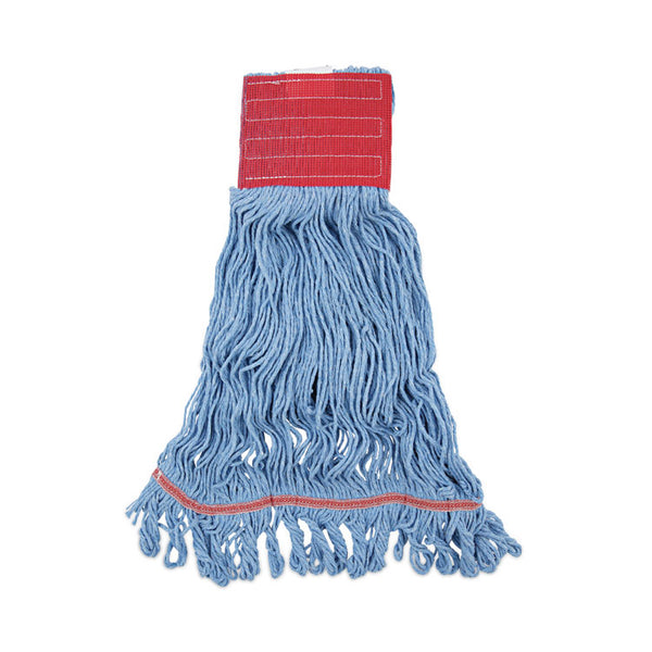 Boardwalk® Pro Loop Web/Tailband Mop Head, Blue, Large, 12/Carton (BWK1800LBDZ) 1 Dozen