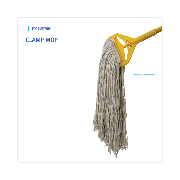 Boardwalk® Cut-End Wet Mop Head, Cotton, No. 32, White, 12/Carton (BWK2032CCT)