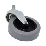 Rubbermaid® Commercial Replacement Bayonet-Stem Swivel Casters, Threaded Stem (0.26" x 2"), 3" Hard Urethane Wheel, Gray (SGSFG3530L10000) Each