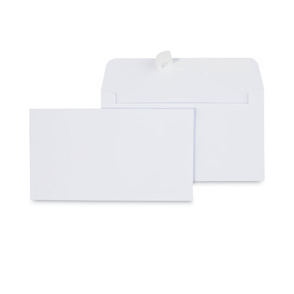 Universal® Peel Seal Strip Business Envelope, #6 3/4, Square Flap, Self-Adhesive Closure, 3.63 x 6.5, White, 100/Box (UNV36000)