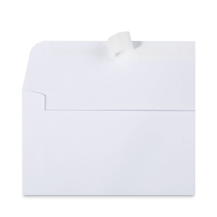 Universal® Peel Seal Strip Business Envelope, #6 3/4, Square Flap, Self-Adhesive Closure, 3.63 x 6.5, White, 100/Box (UNV36000)