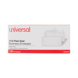 Universal® Peel Seal Strip Business Envelope, #10, Square Flap, Self-Adhesive Closure, 4.13 x 9.5, White, 100/Box (UNV36002)