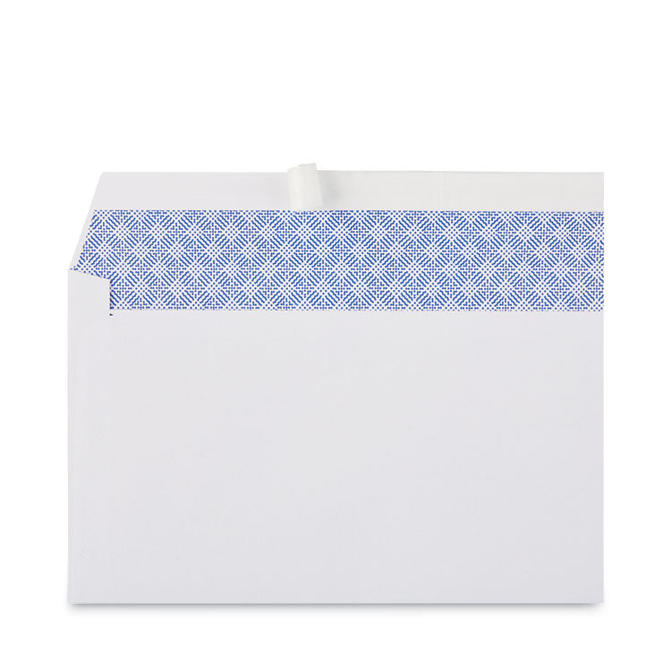 Universal® Peel Seal Strip Security Tint Business Envelope, #10, Square Flap, Self-Adhesive Closure, 4.13 x 9.5, White, 100/Box (UNV36004) Box of 100